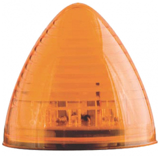 2.5 Inch 8 LED Amber Beehive Marker and Clearance Light for Vehicles