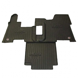 Durable Peterbilt Floormats for 2006-2016 Models with Eaton Ultrashift Control Tower - Minimizer Logo, Easy Clean, USA Made
