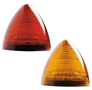 2.5 Inch Beehive Clearance Marker, LED, DOT/SAE J592e, 12.8VDC, Polycarbonate Lens, Maxxima 5 Year Warranty