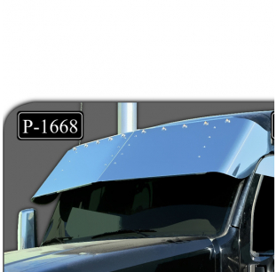 Peterbilt 579 And 567 2016 And Newer 18 Inch Drop Visor With Ten 3/4 Light Holes