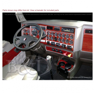 Freightliner M2 3 Piece Premium Dash Kit Overlay