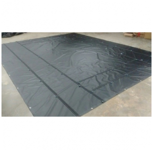 18 Ounce Vinyl Steel Tarps With 2 Rows Of D-Rings On All Sides