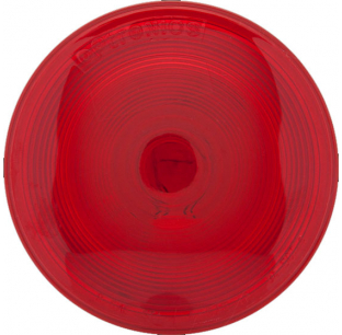 4 Inch Round Red Incandescent Stop/Turn/Tail Light with PL-3 Connection