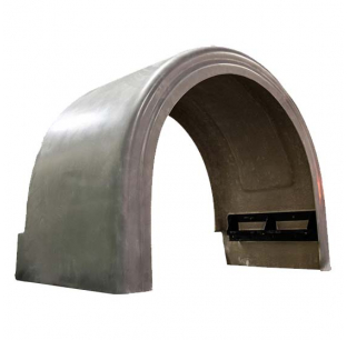 10" X 19" X 36" Steel Trailer Fender - 16 Gauge, Classic Rear Style For Utility Trailers