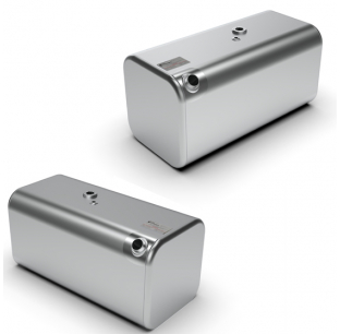 Alt text: Freightliner M2 55 Gallon Square Fuel Tank 18x18.5x38 Inch