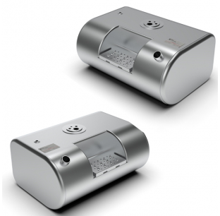 International 4300/4400 55 Gallon D-Shaped Fuel Tank with Integrated Step