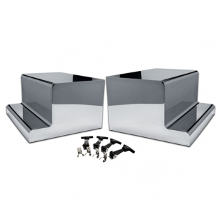 Peterbilt 304 Stainless Steel Battery and Tool Box Cover Set - Durable and Stylish Protection