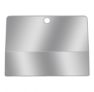 TPHD Stainless Steel Glove Box Cover Without Cutout For Logo For Kenworth