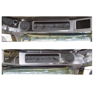 TPHD Stainless Steel Freightliner Overhead Console Trim - 2 Piece, Fits Driver or Passenger Side, Made in USA