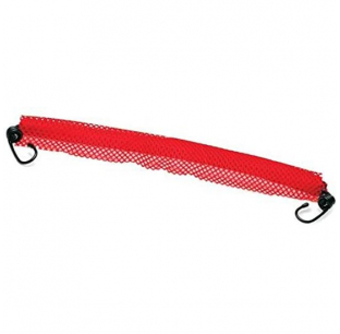 TPHD 18x18 Red Nylon Mesh Safety Flag with Elastic Strap - Tear, Mildew, Water & Weather Resistant