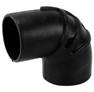 TPHD 7 to 6 Inch 90 Degree Rubber Intake Elbow - Durable Rubber, 7 Inch ID to 6 Inch OD