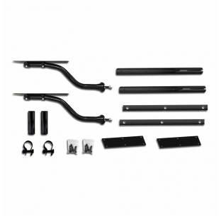 Poly Half Fender Black Mounting Kit with Tube Arms - Durable and Easy to Install