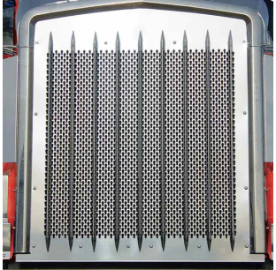 Extended Hood Punch Out Grille For Kenworth W900L