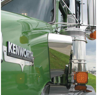 Kenworth T800 Curved Glass Engine Air Intake Shroud