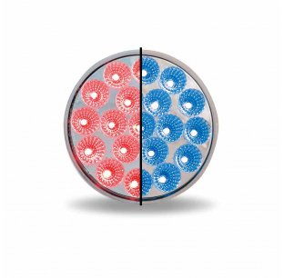 4 Inch 19 LED Dual Red/Green Semi Truck Light - Stop & Marker