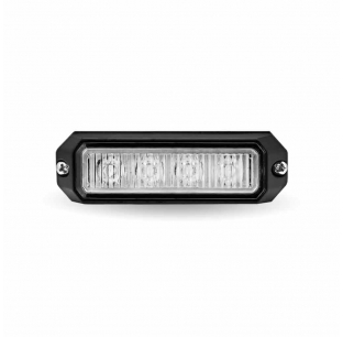 Class 1 Amber LED Strobe Light, 4 LEDs, 36 Flash Patterns, Surface Mount