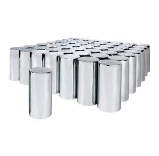 60 Pack 33mm x 4 1/4 Inch Thread-On Tall Cylinder Nut Covers