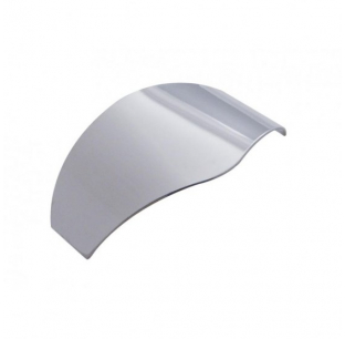2 Inch or 2 1/2 Inch Round Light Stainless Steel Visor