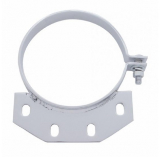 6 Inch Peterbilt Ultra-Cab Stainless Steel Exhaust Clamp - Fits Most Models - 1 Year Warranty