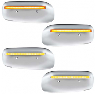 Glolight LED Rear Headlight Housing Cover For Peterbilt 389 