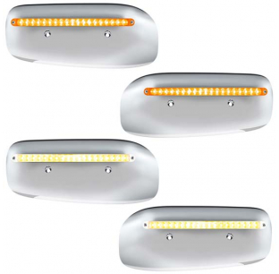 Rear LED Headlight Housing Cover For Peterbilt 389