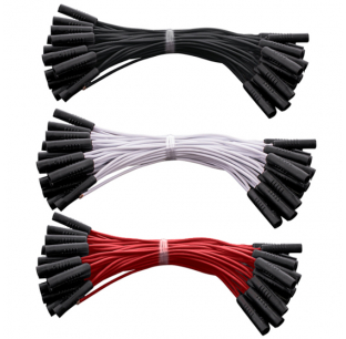 .180 Female Plug Wire Harness, 50 Plugs, 6 Inch Lead, Red/White/Black, Fits Most Models