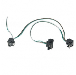 3 Right Angle Wire Plug Harness with 12 Inch Lead Wire - Fits Most Truck Models - United Pacific 6 Month Warranty