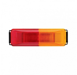 6 LED Fender Mount Clearance Marker Amber/Red Lens Light