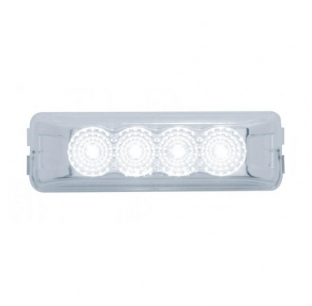 4 LED Reflector Auxiliary/Utility Light with Clear Lens, Fits Most Truck Models, United Pacific 6 Month Warranty