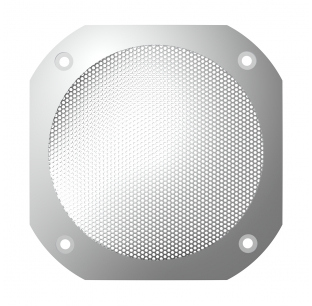 Chrome Plastic Speaker Cover for International Trucks - Fits Various Models - United Pacific 6 Month Warranty