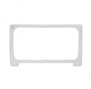 Chrome Freightliner Center Gauge Cluster Cover with Visor for Columbia, Century, M2 Models - United Pacific 6 Month Warranty