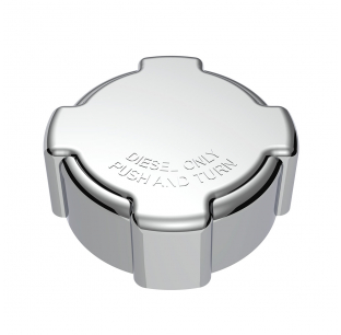 Chrome Plastic Freightliner Fuel Cap Cover - Durable, Stylish, Perfect Fit for Freightliner Trucks