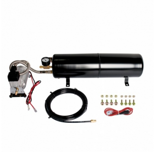 Heavy Duty Air Compressor and Tank Kit for High Pressure Air/Train Horns, 12V Vehicles, Auto On/Off, 5.5L Tank, United Pacific 6 Month Warranty