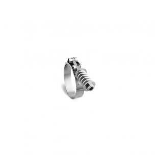 Spring T-Bolt Clamp 4-3/16 - 4-1/2 for Heavy Duty Equipment, Stainless Steel, SAE J1508 Compliant