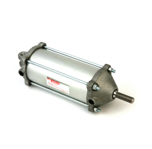 3-1/2 inch Air Cylinder, 100 psi, 962 lb Thrust, 918 lb Draw, Aluminum, Stainless Steel, 1 Year Warranty