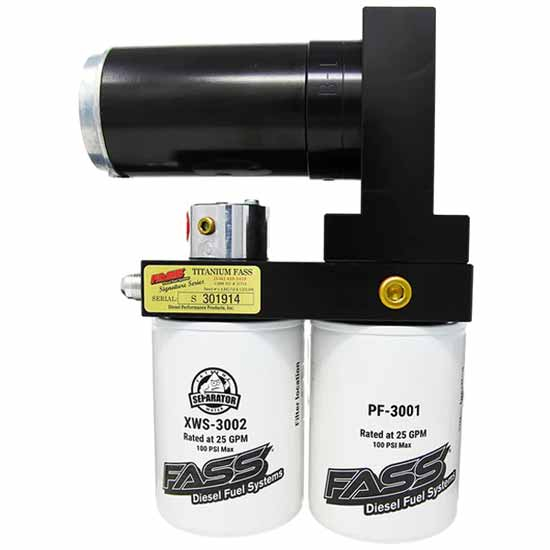 FASS Titanium Signature Series Diesel Fuel Lift Pump 140GPH At 60-65PSI For Ford F250 And F350 Powerstroke 6.0L And 7.3L