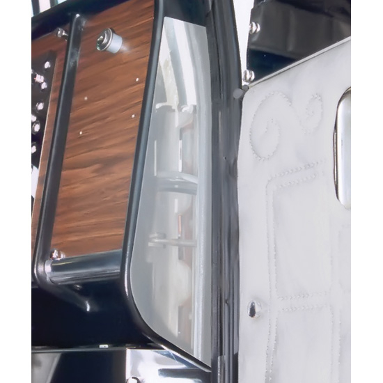 Stainless Steel Dash End Trim for Peterbilt 359 | Big Rig Chrome