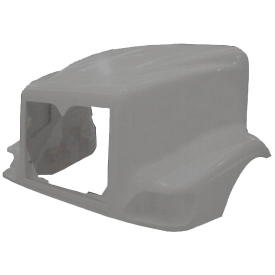 TPHD 59 - 1/2" Fiberglass Flat Windshield Hood Shell For International 9200