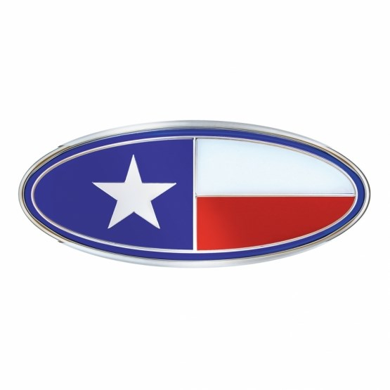 Chrome Peterbilt Texas Emblem
