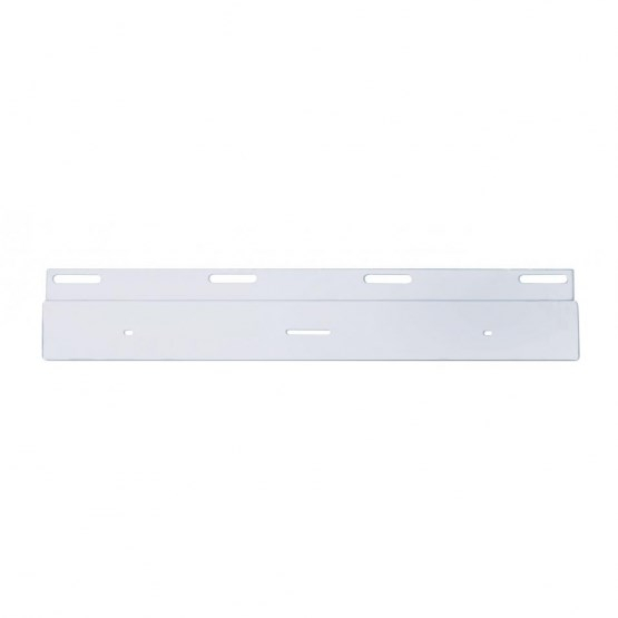 Stainless Top Mud Flap Plate with 17 Inch Light Bar Cutout