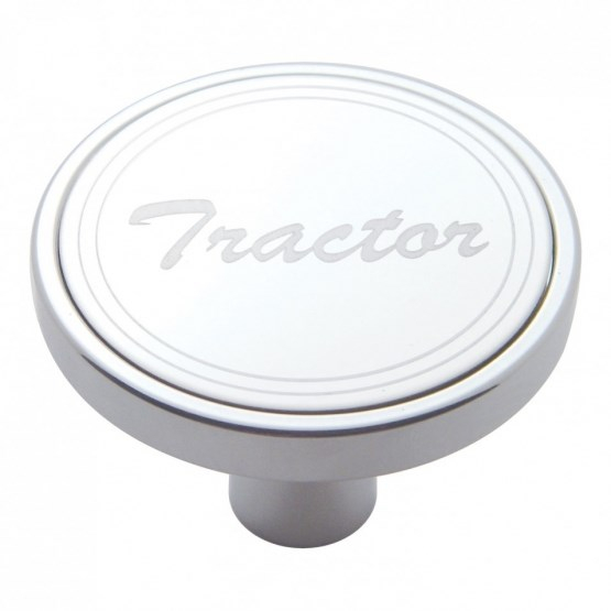 Tractor Short Air Valve Knob With Stainless Plaque And Cursive Script
