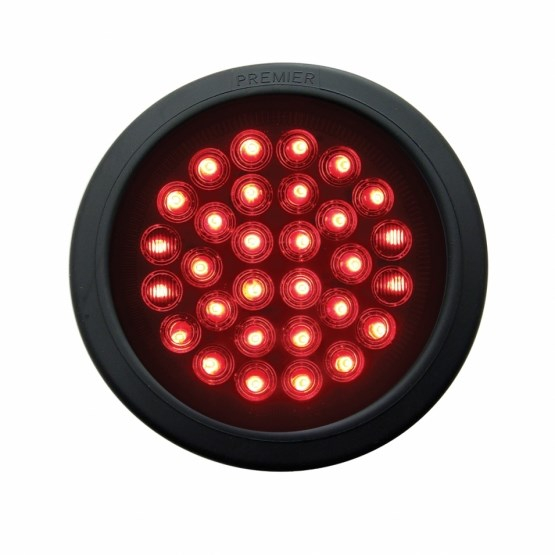 30 Red LED 4 Inch Round Stop/Turn/Tail Light Competition Series