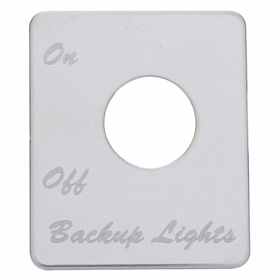 Peterbilt Stainless Switch Plate Backup Light