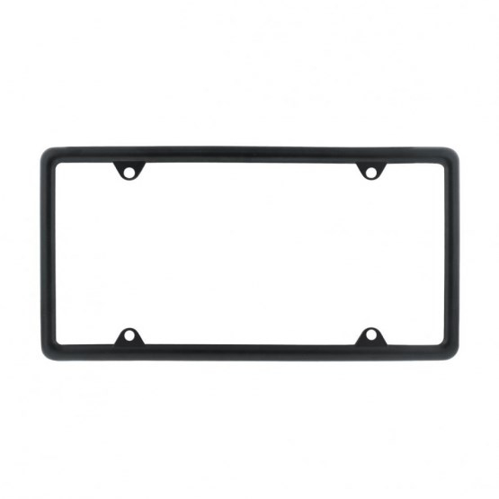 Black Slim License Plate Frame - Sleek Design, Perfect Fit for All Vehicles