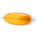6 LED Amber M1 Marker And Clearance Light With .180 Male Bullet Plugs