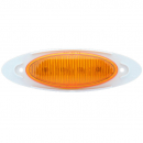 4 LED Amber M1 Marker And Clearance Light With .180 Male Bullet Plugs