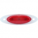 3 LED Red M5 Marker And Clearance Light With .180 Male Bullet Plugs