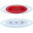 3 LED Red M5 Marker And Clearance Light With .180 Male Bullet Plugs