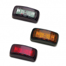 3 Inch By 1 Inch Red LED Side Marker Light With Mounting Assembly 