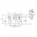 Maximum Strength Steel Lock Assembly For Recessed 1 Inch Roller Doors